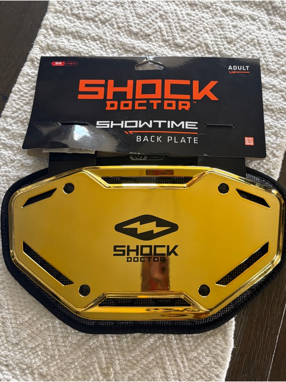 Shock Doctor Showtime Men's Back Plate - Gold